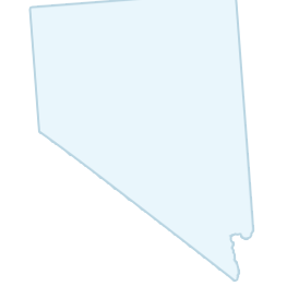 Outline of the state of Nevada, shown in a light blue color.